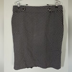 Rafaella Black Fitted Pencil Skirt Size 14